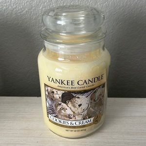 Yankee candle cookies and cream large jar candle